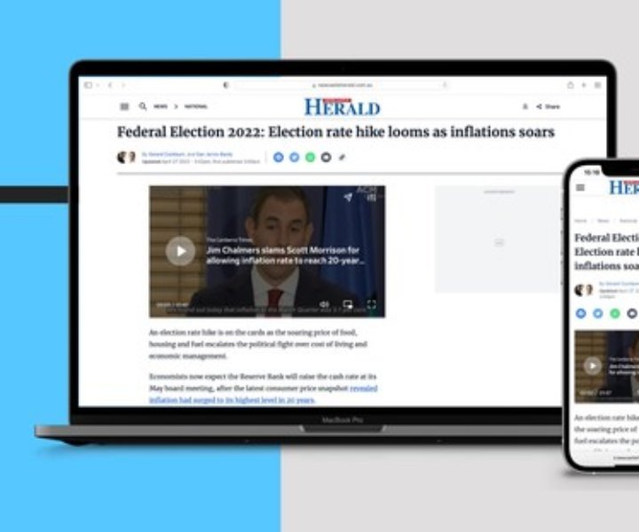 The Dailymotion Video Player embedded on The Newcastle Herald’s properties