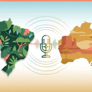 Meet 'Voices from the South', The Conversation Brazil's podcast on science and climate in Brazil and Australia